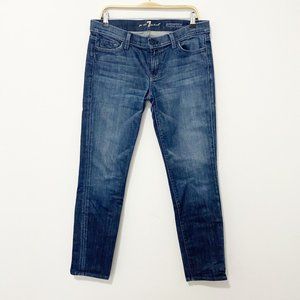 7 For All Mankind Gwenevere Super Skinny Blue Jeans Size 30
